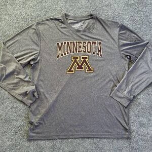 Minnesota Golden Gophers Shirt Mens 2XL Gray NCAA Campus Heritage Long Sleeve